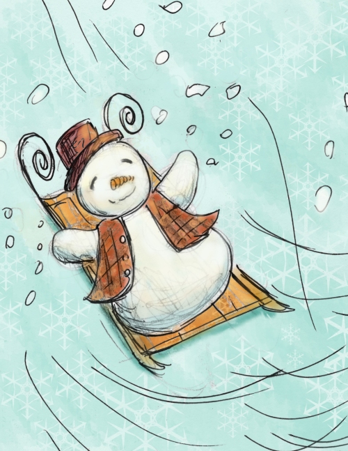 snowman-sled-doodle